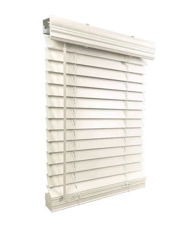 US Window and Floor 2x22 Faux Wood 33.875x22 W x 48x22 H - Inside Mount Cordless Blinds