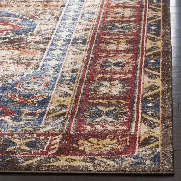 Safavieh Bijar Brown & Royal 6&-7x22 x 9& Rug