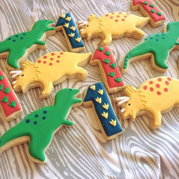 Dinosaurs and Number Cookies (36 Cookies)