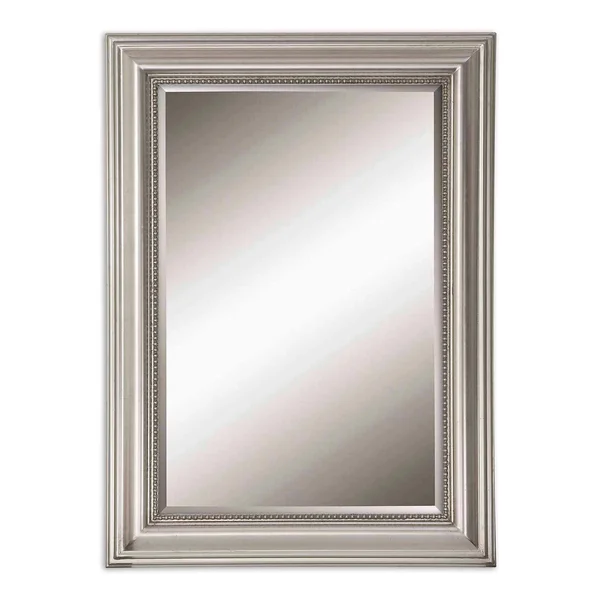Uttermost Stuart Silver Beaded Mirror - Silver Leaf