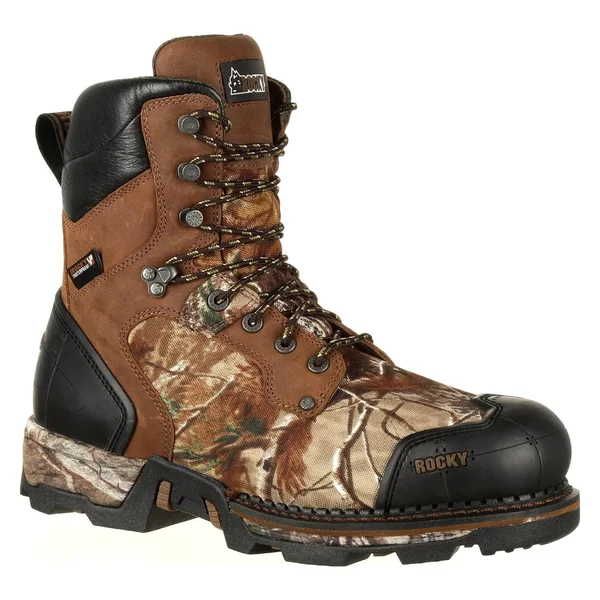 Men's Rocky 8 inch Maxx 800G Insulated Waterproof Boot Rks0322, Size: 11.5 Medium, Brown