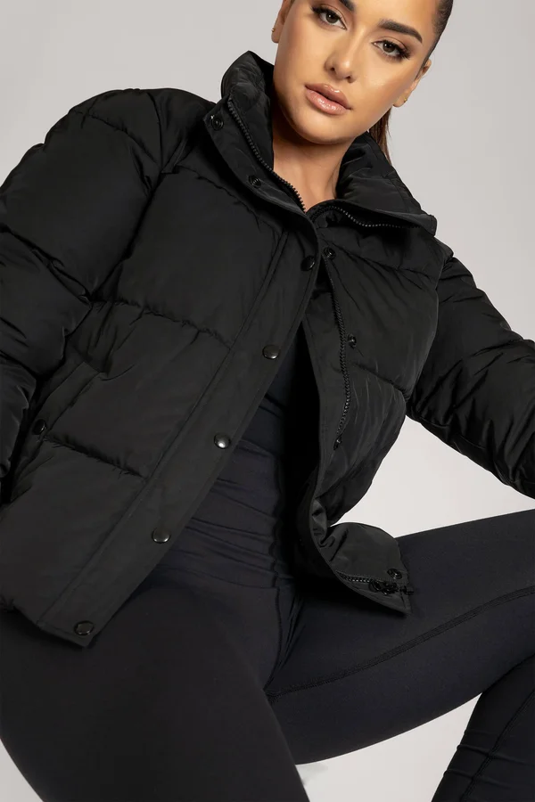 Sadie Oversized Puffer Jacket - Black - MESHKI - Afterpay Available