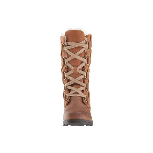 Sorel Women's Emelie Lace-Up Waterproof Boots - Major/Black Waterproof Leather/Suede, 7.5