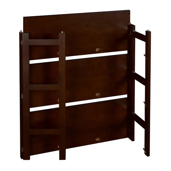 Regency Flip Flop 34x22 High Folding Bookcase- Mocha Walnut