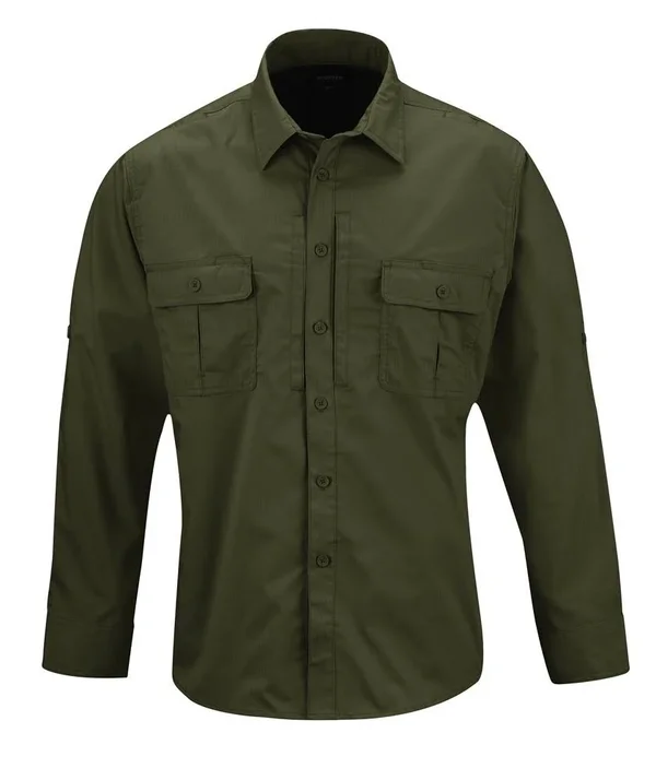 Propper Long Sleeve Kinetic Shirt, Men's Olive Green