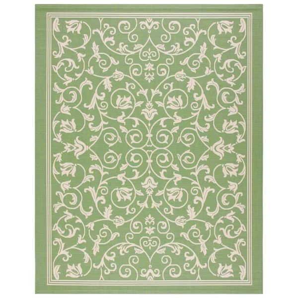 Safavieh Courtyard CY2098-1E06 5&3x22 x 7&7x22 Olive, Natural Area Rug