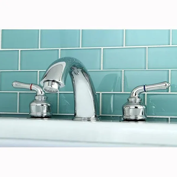 Kingston Brass Magellan Two Handle Roman Tub Filler - Satin Nickel-polished Chrome KC367
