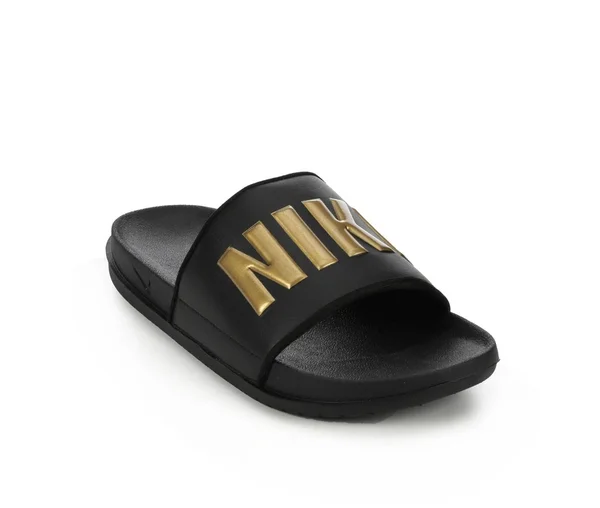 Men's Nike Off Court Slide Sandal - Black/Gold Metallic - Size 13