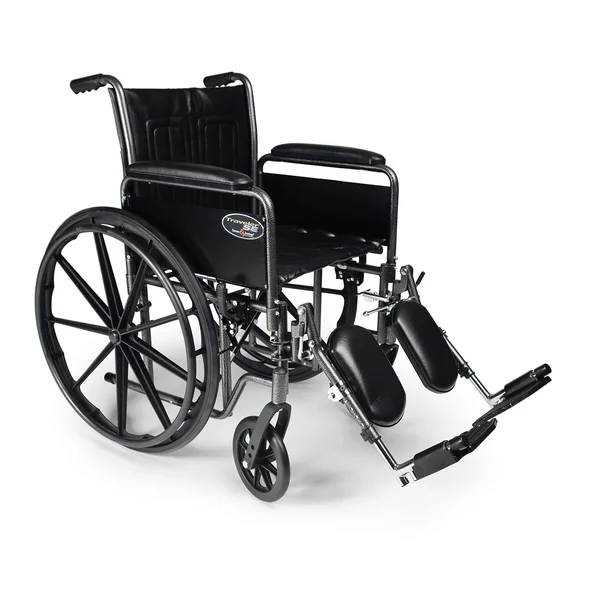 Everest & Jennings Traveler SE - 20x16 Wheelchair, Detachable Full Arm, Elevating Legrest