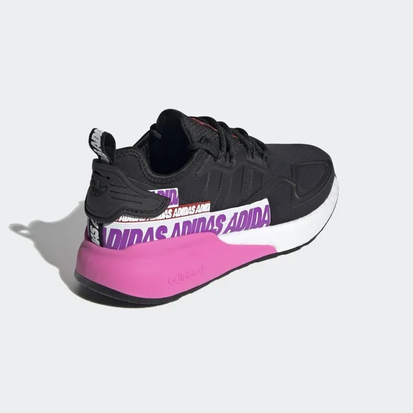 Adidas Women's Originals ZX 2K Boost Running Shoes in Black/Core Black Size 8.5