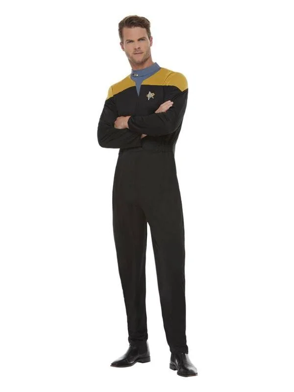 Star Trek Men's Voyager Operations Uniform Costume, L