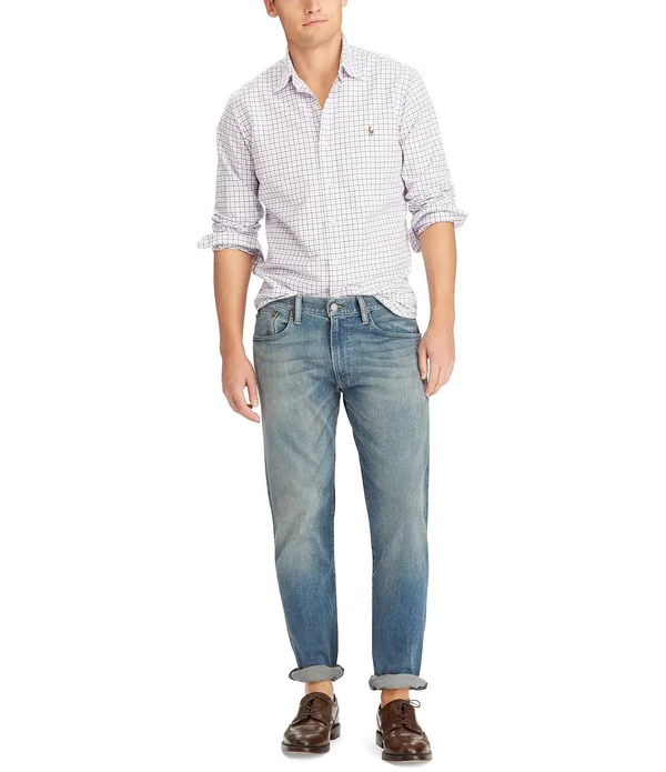 Polo Ralph Lauren Men's Big & Tall Hampton Relaxed Straight Jeans - Light