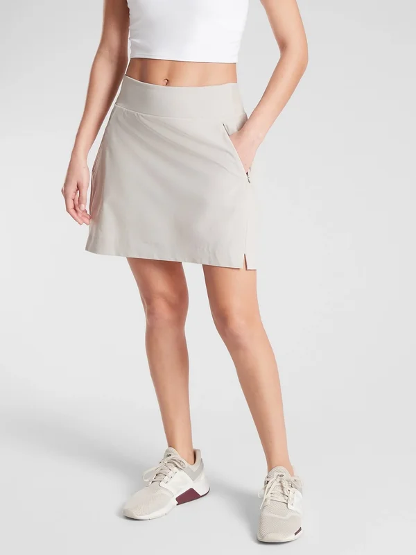 Athleta Women's Soho Skort Abalone Grey Tall Size 6
