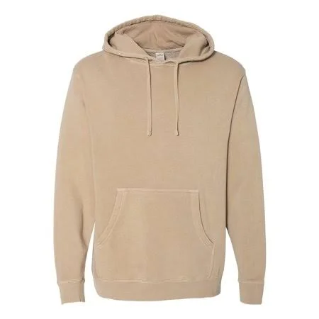 Independent Trading Co. Fleece Heavyweight Pigment Dyed Hooded Sweatshirt PRM4500, Men's, Size: 3XL, Beige