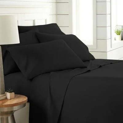 Laurel Foundry Modern Farmhouse Eldon Sheet Set Size: Queen - Color: Black