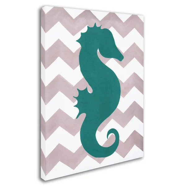 Trademark Fine Art Ali15735-C1419Gg Artpoptart 'Seahorse' Canvas Art, 1