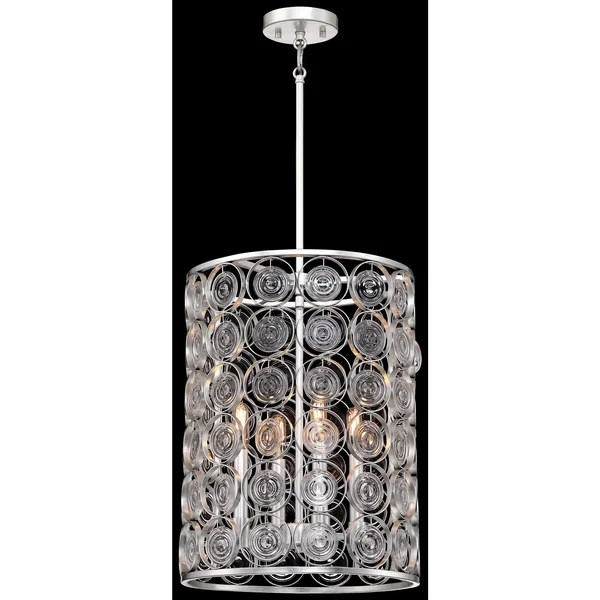 Minka-Lavery 3664-598 4 Light Pendant Culture Chic Catalina Silver