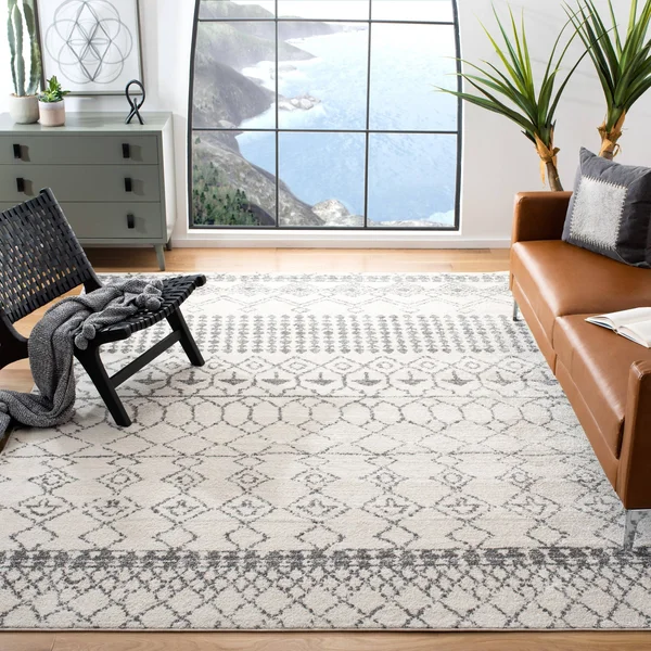 Safavieh Tulum 229 Light Grey, Ivory 4& x 6& Rug