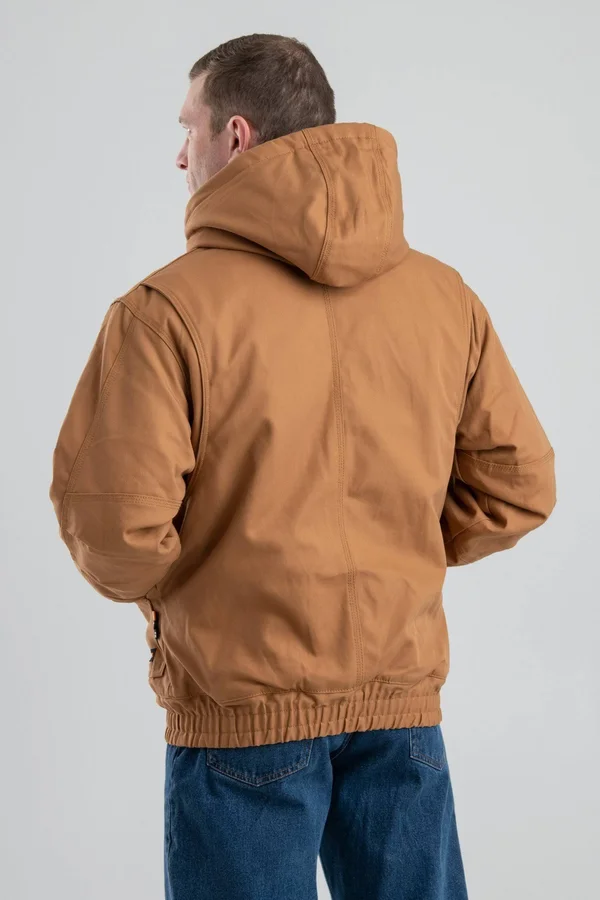 Berne Frhj01 Men's Flame-Resistant Hooded Jacket - Navy - 3XL