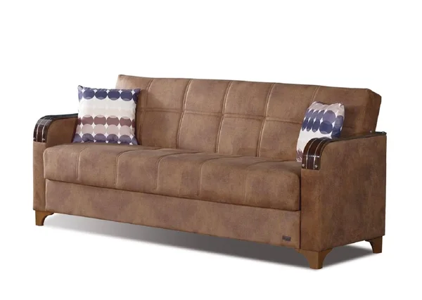 Nevada Brown Fabric Sofa Bed by Empire Furniture USA