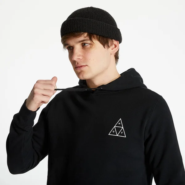 Huf Essentials Triple Triangle Hoodie - Black S