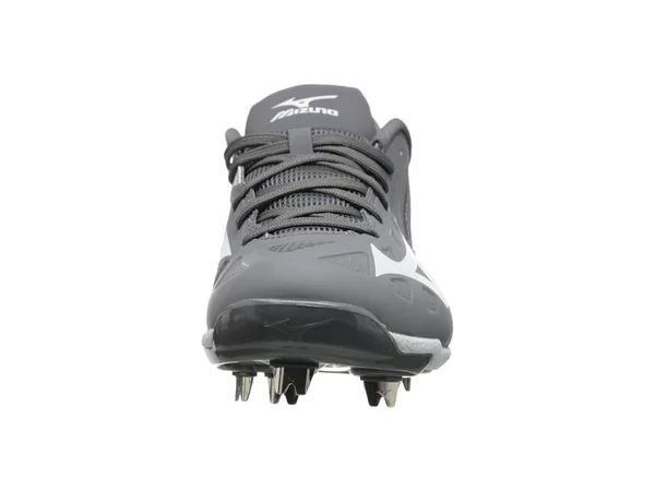 Mizuno Heist IQ Metal Baseball Cleat - Low - Grey/White 13, Men's