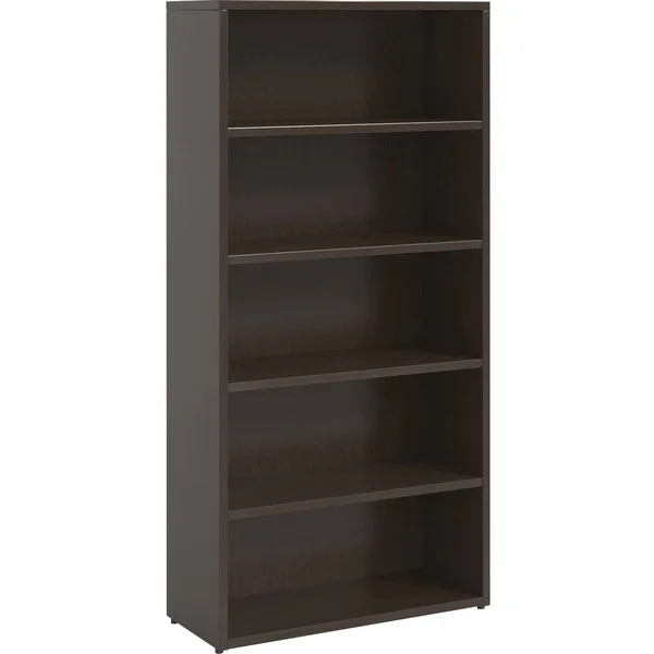 Lorell LLRPBK3469ES Prominence Laminate Bookcase - Espresso