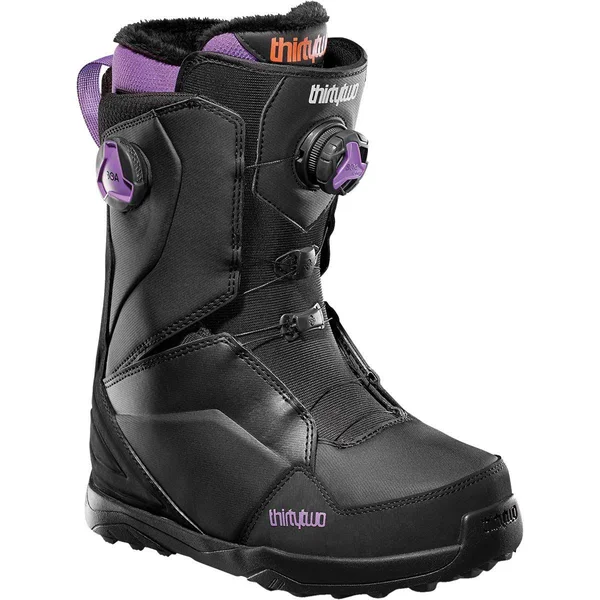 thirtytwo Lashed Double Boa Snowboard Boot - Women's Black/Purple, 5.0