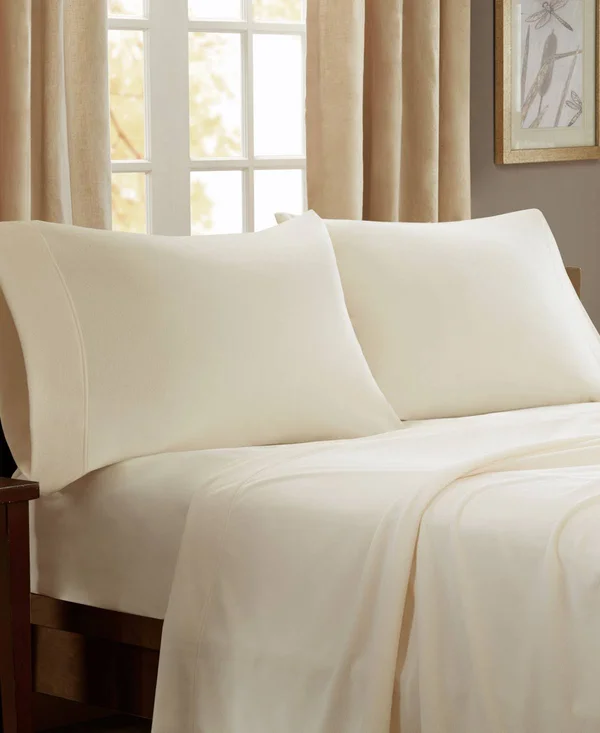 JLA Home 3M Peak Performance Fleece Sheet Set - Gray, Queen