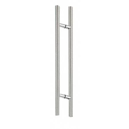 CRL 60lpps Polished Stainless 60 inch Extra Length Ladder Style Back-to-Back Pull - Clear