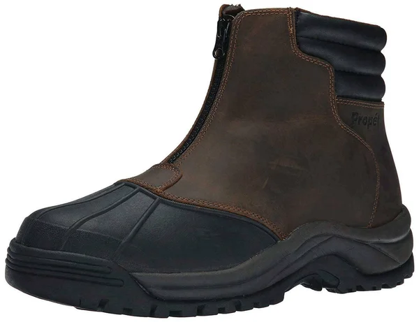 Propet Men's Blizzard Mid Zip Boot - 11 Brown/Black