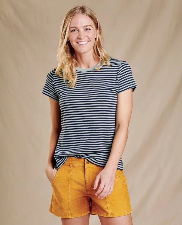 Toadu0026Co Primo Daily Short Sleeve Tee - Women's Sunset Vintage Wash, S