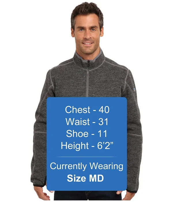 Kuhl Men's Thor 1/4 Zip Graphite M