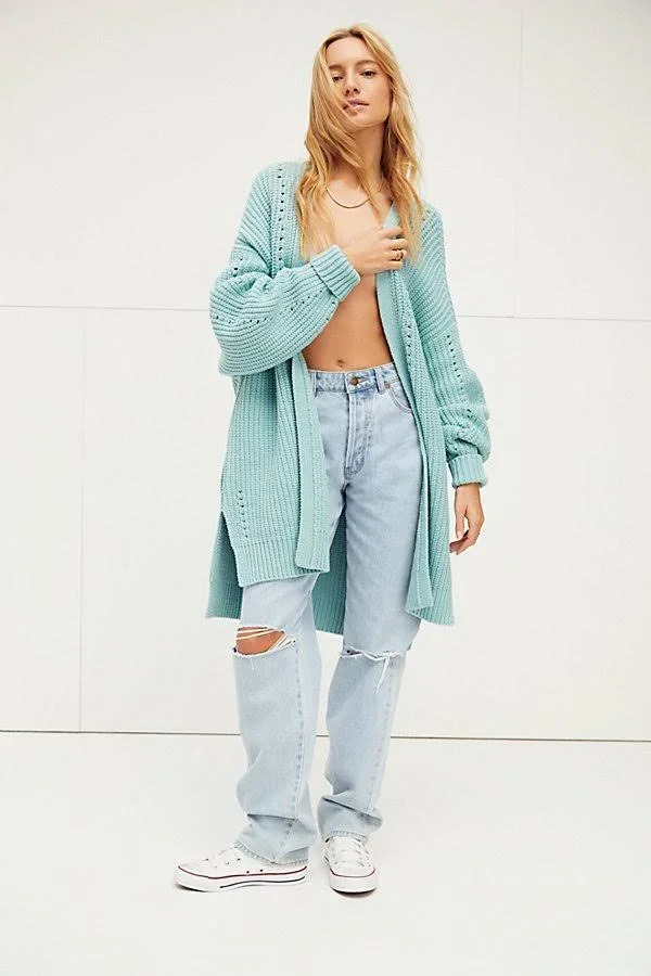 Nightingale Cardi at Free People in Blue - Size: S