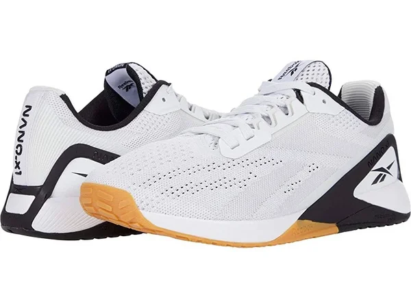 Reebok Men's Nano X1 Training Shoes - White/Black/Gum 11