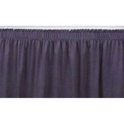 National Public Seating SS16-48-04 16 x 48 in. Stage Shirred Pleat Skirting - Navy