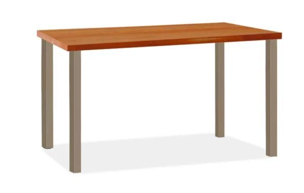 Room & Board - Modern Parsons Leg 48W 24d Table w/ 2x22 Leg, Cherry Top w/ Mineral Base