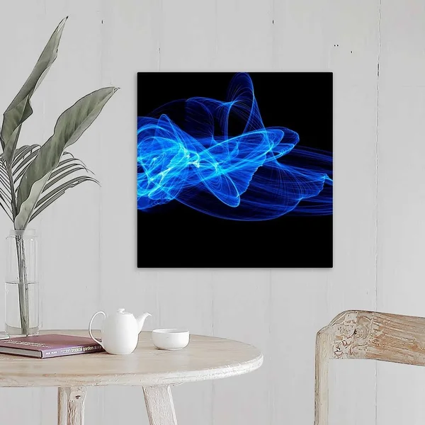 Blue Abstract Patterns - Artwork, Canvas Wall Art, 20x20, Great Big Canvas