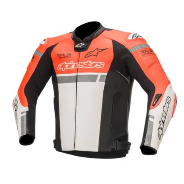 Alpinestars Missile Ignition Airflow Leather Jacket (54, Red/White/Black)