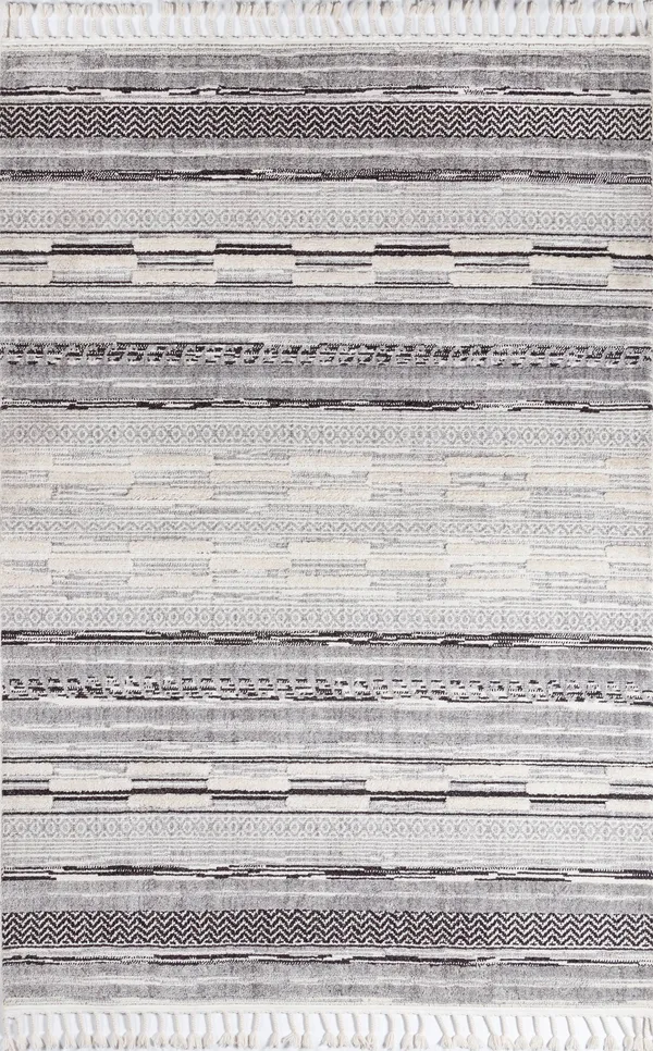Momeni Odessa ODE-1 Grey Rug - 5 ft 3 in x 7 ft 6 in