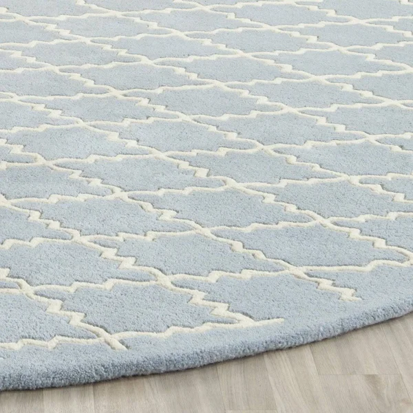 Safavieh 6& x 9& Chatham CHT721B Blue, Ivory Rug