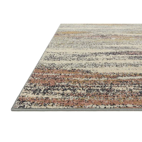 Alexander Home Bradford Modern Abstract Area Rug - 2&-3x22 x 7&-6x22 Runner - Pebble - Multi