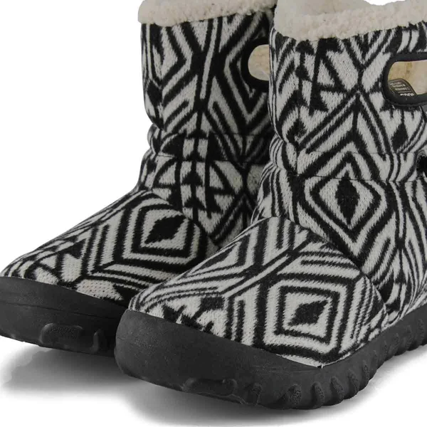 Bogs Women's B-Moc Mid Geo (6 Dark Gray Multi)