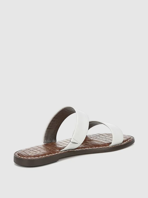 Sam Edelman Women's Gala Slide Sandals - White Leather