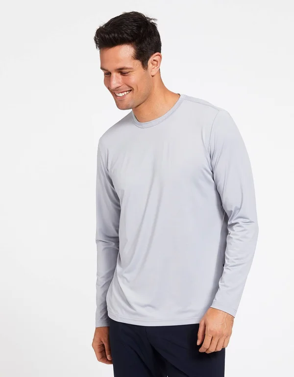 Solbari UPF 50+ Men's Sun Protection Long Sleeve Fitness Active T-Shirt - UV Protection - Sun Protective