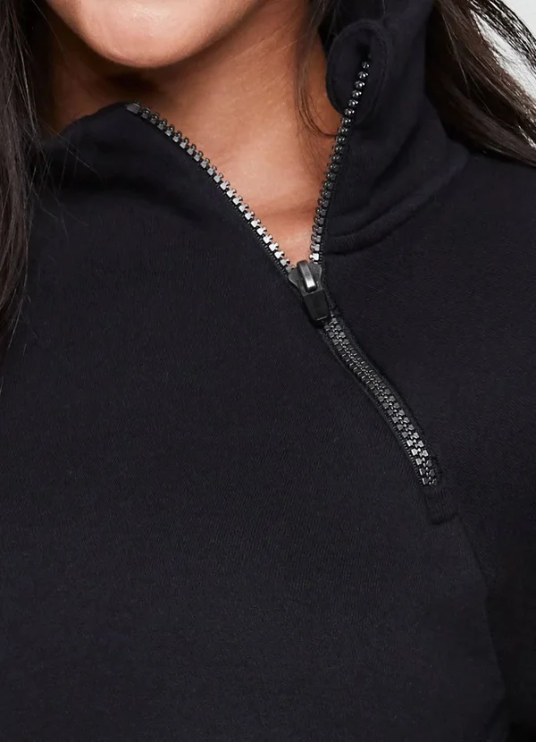 Rbx Prime Ready to Roll Fleece Zip Mock Neck Pullover Top Women's Size Medium in Berry