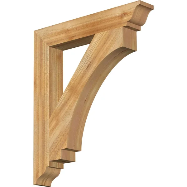 Ekena Millwork BKT04X26X30IMP01RWR 4x22W x 26x22D x 30x22H Imperial Traditional Rough Sawn BRACKET - Western Red Cedar