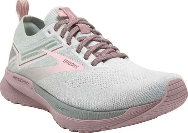 Brooks Women's Ricochet 3 Running Shoes - Grey/Pink