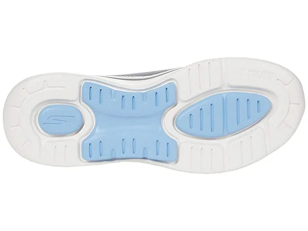 Women's Skechers GOwalk Arch Fit Grateful Slip on Sneaker - Adult, Size: 5, Gray/Blue