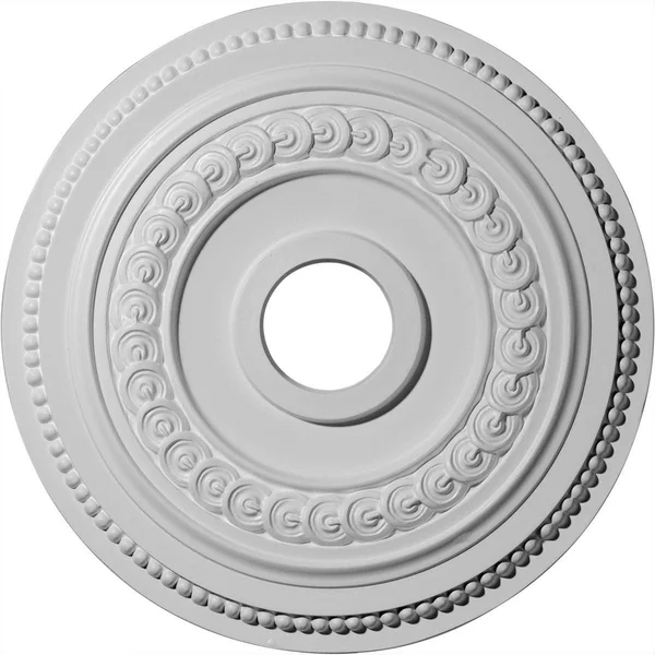 18x22OD x 3 3/8x22ID x 7/8x22P Oldham Ceiling Medallion (Fits Canopies Up to 8 5/8x22) - Hand-Painted Athenian Green Crackle